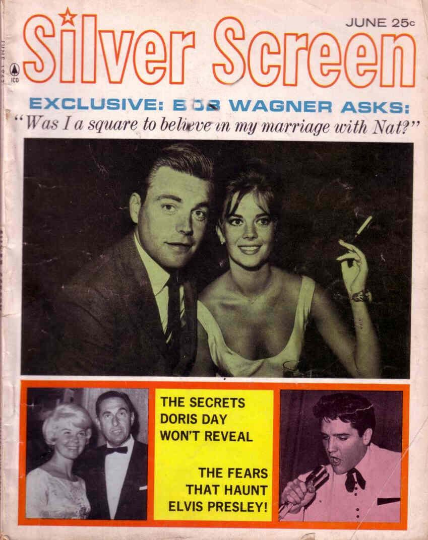 SILVER SCREEN magazine side cover June 1962