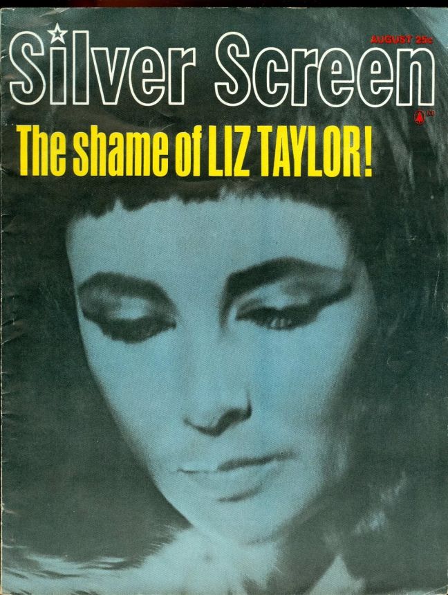 SILVER SCREEN magazine side cover August 1962