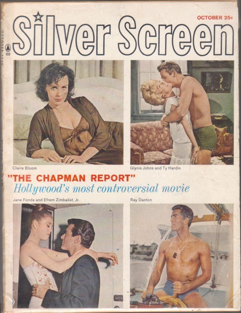 SILVER SCREEN magazine side cover October 1962