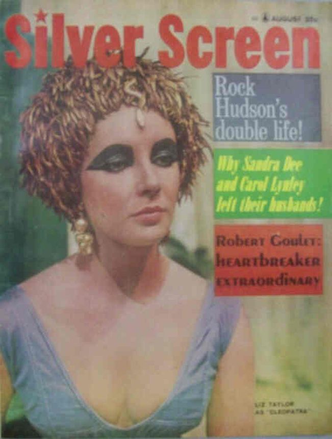 SILVER SCREEN magazine side cover August 1963