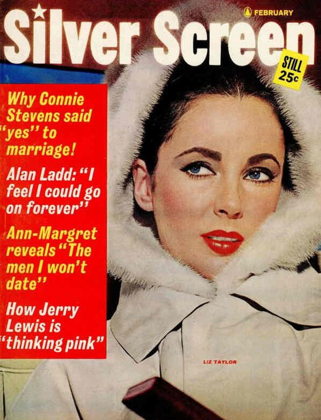 SILVER SCREEN magazine side cover February 1964