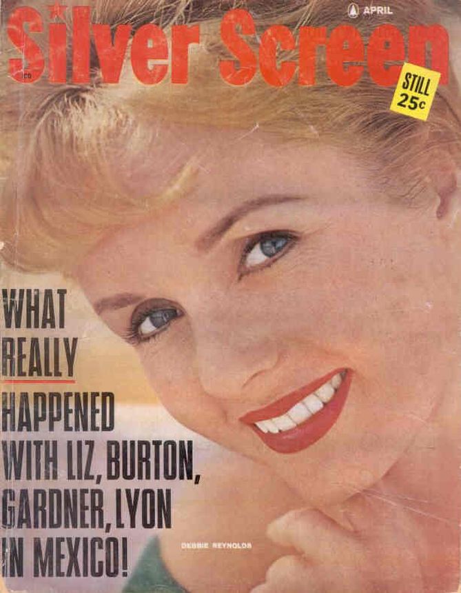 SILVER SCREEN magazine side cover April 1964