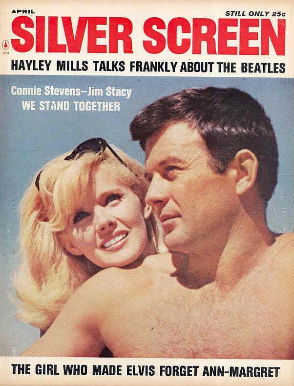SILVER SCREEN magazine side cover April 1965