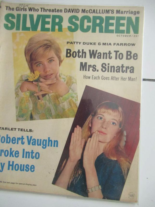 SILVER SCREEN magazine side cover October 1965