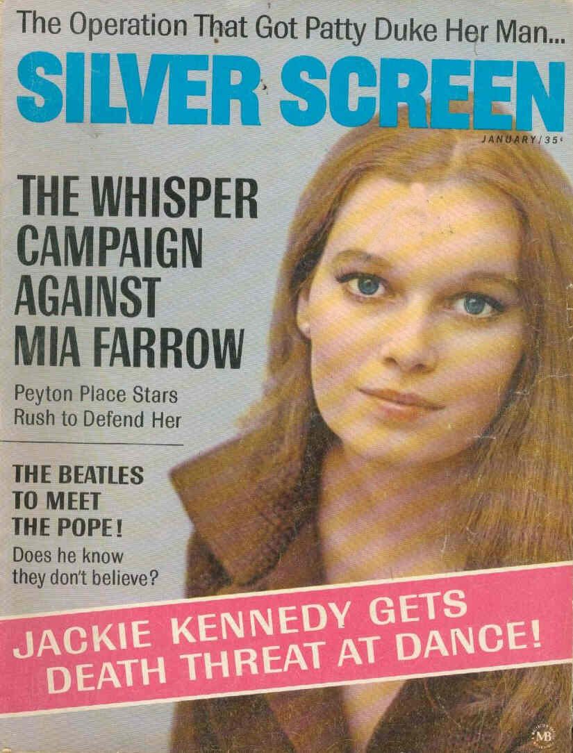 SILVER SCREEN magazine side cover January 1966