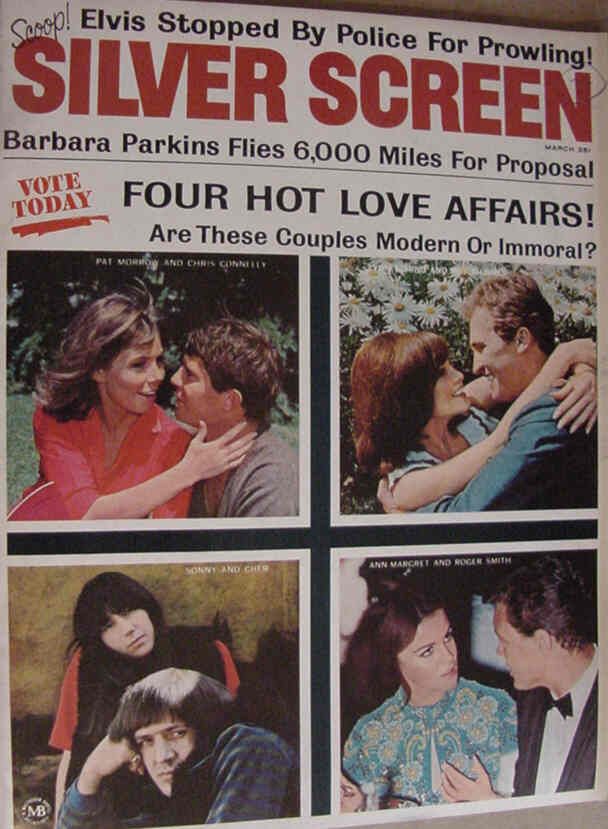 SILVER SCREEN magazine side cover March 1966
