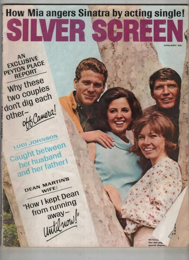 SILVER SCREEN magazine side cover January 1967