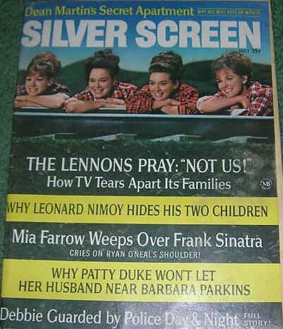 SILVER SCREEN magazine side cover July 1967