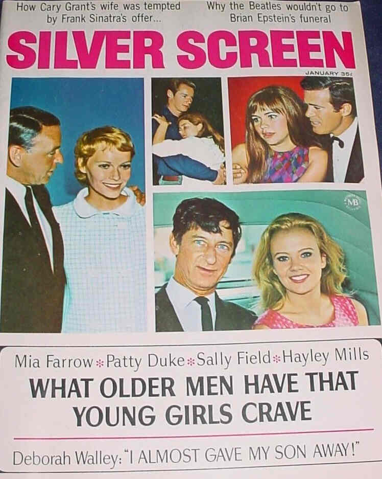 SILVER SCREEN magazine side cover January 1968