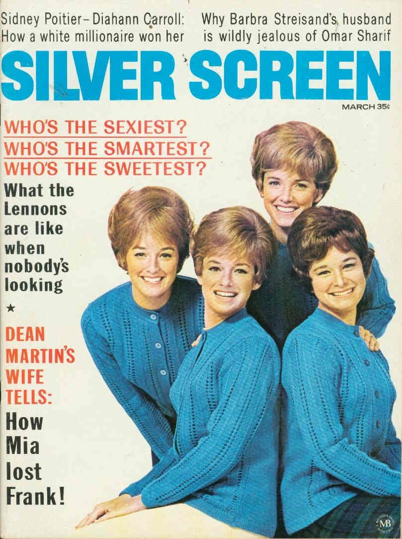 SILVER SCREEN magazine side cover March 1968