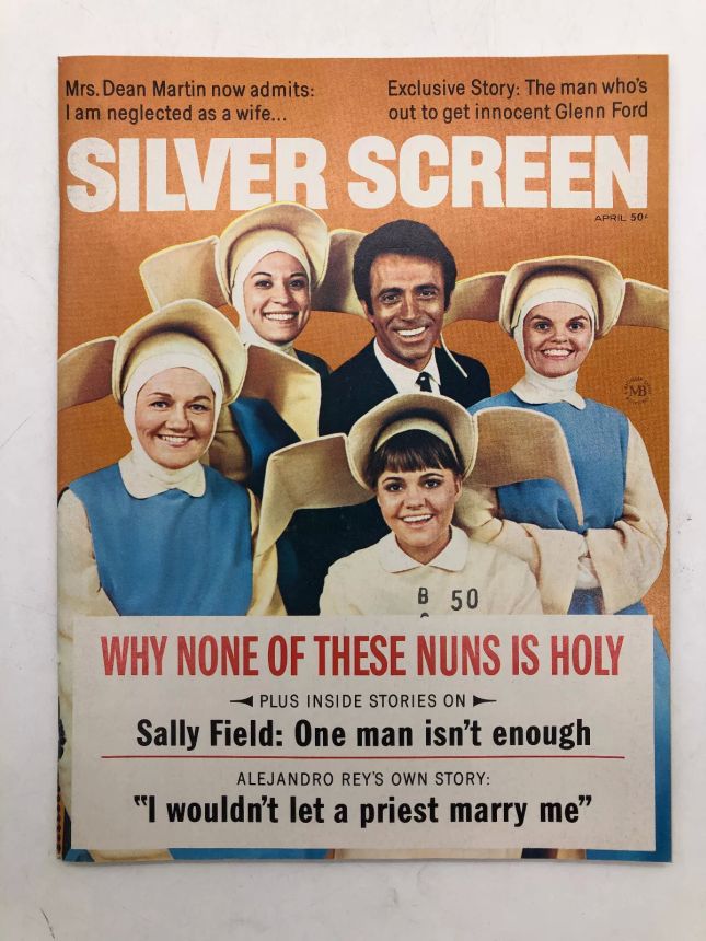 SILVER SCREEN magazine side cover April 1968