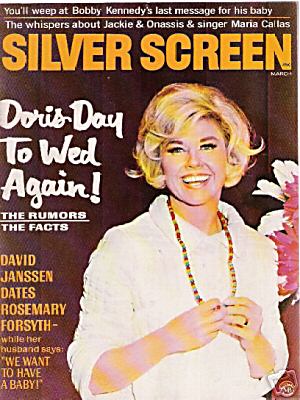 SILVER SCREEN magazine side cover March 1969