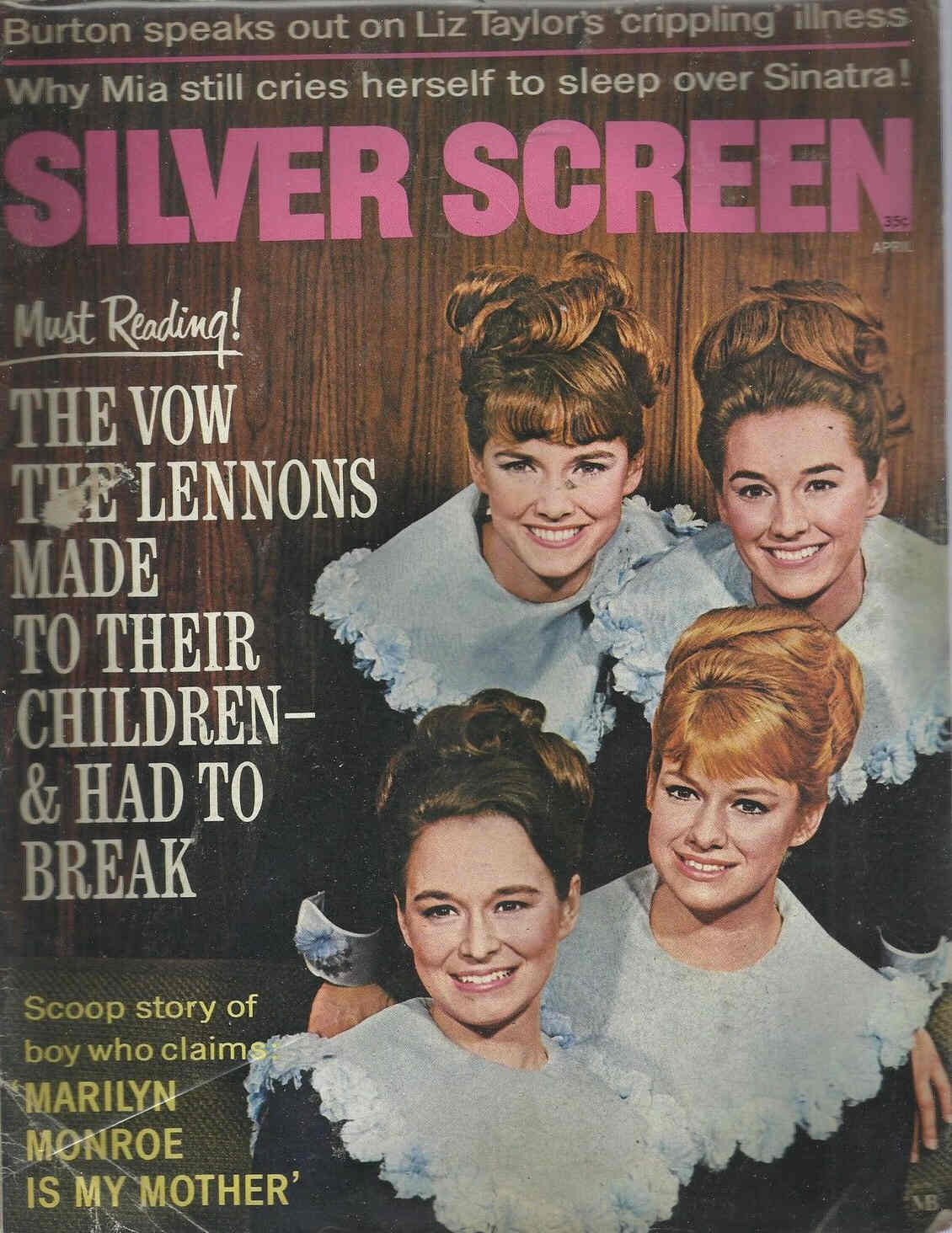 SILVER SCREEN magazine side cover April 1969