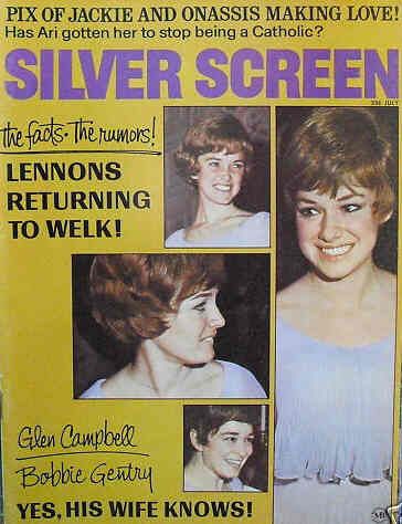 SILVER SCREEN magazine side cover July 1969