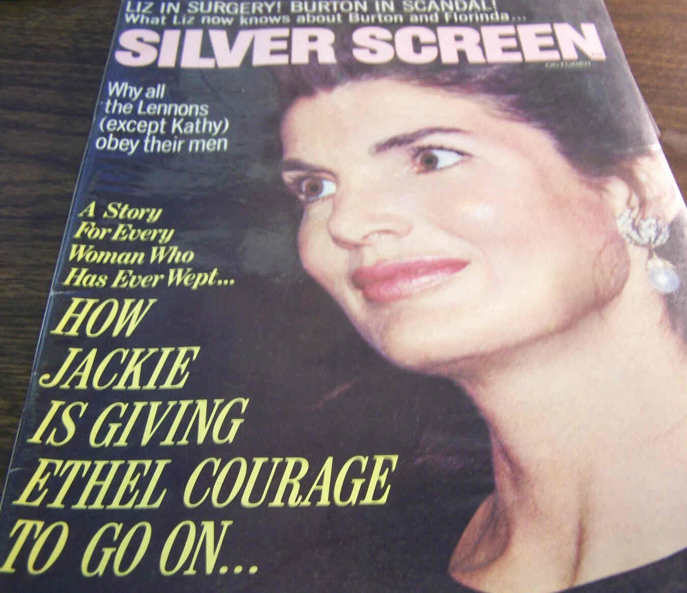 SILVER SCREEN magazine side cover October 1969