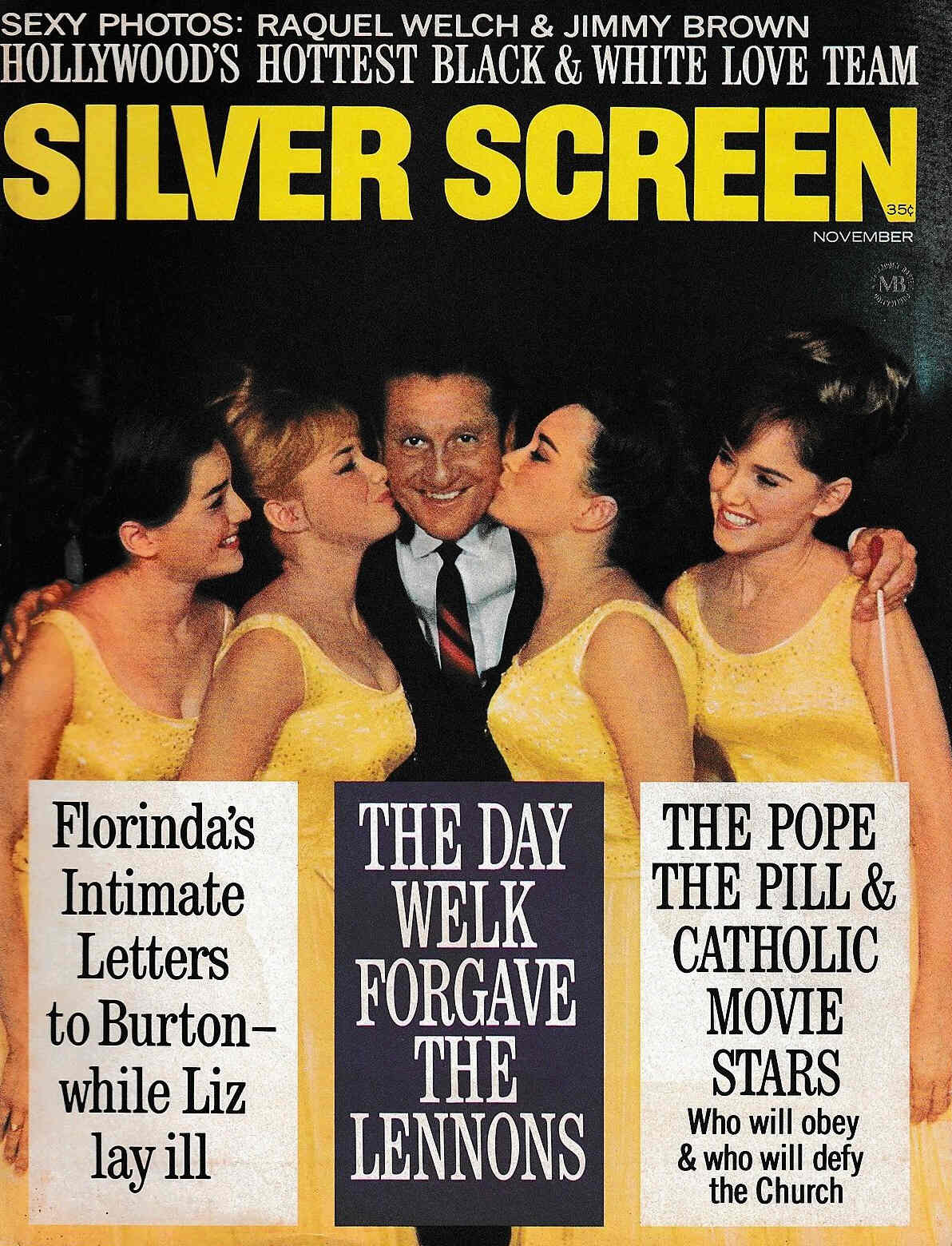 SILVER SCREEN magazine side cover November 1969