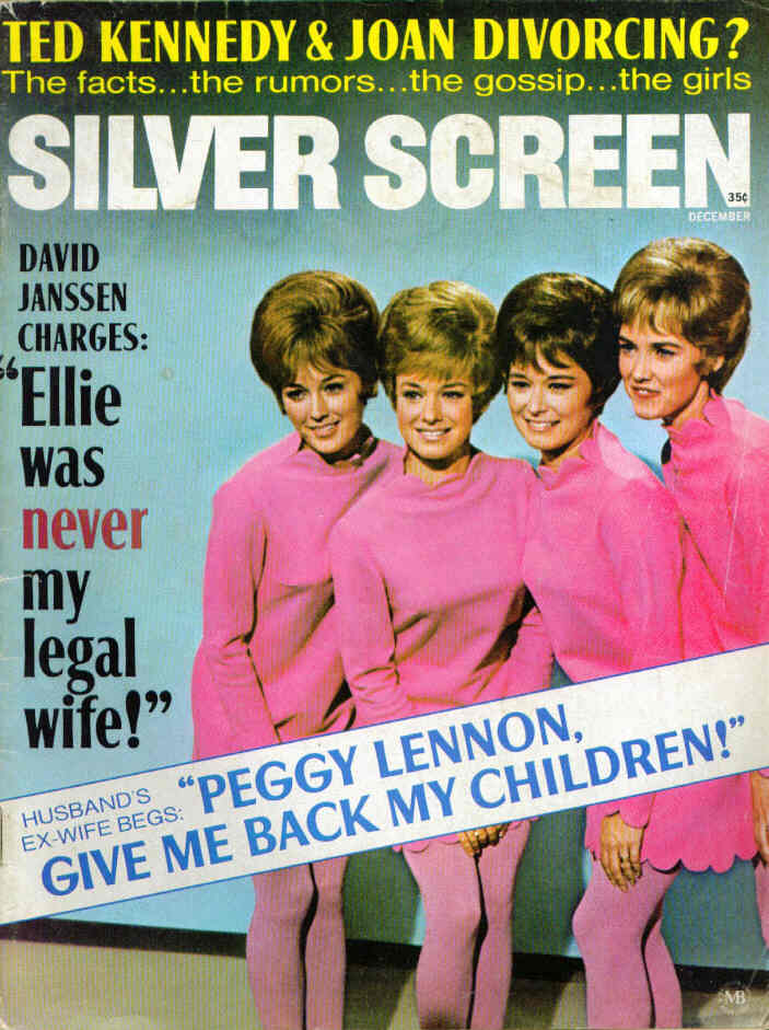 SILVER SCREEN magazine side cover December 1969