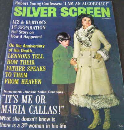 SILVER SCREEN magazine side cover September 1970