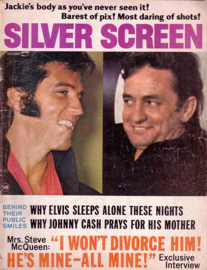 SILVER SCREEN magazine side cover October 1970
