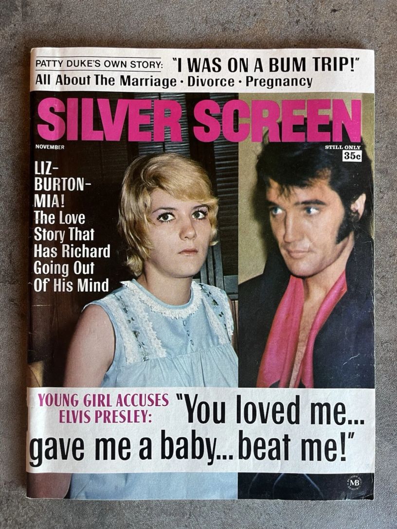 SILVER SCREEN magazine side cover November 1970
