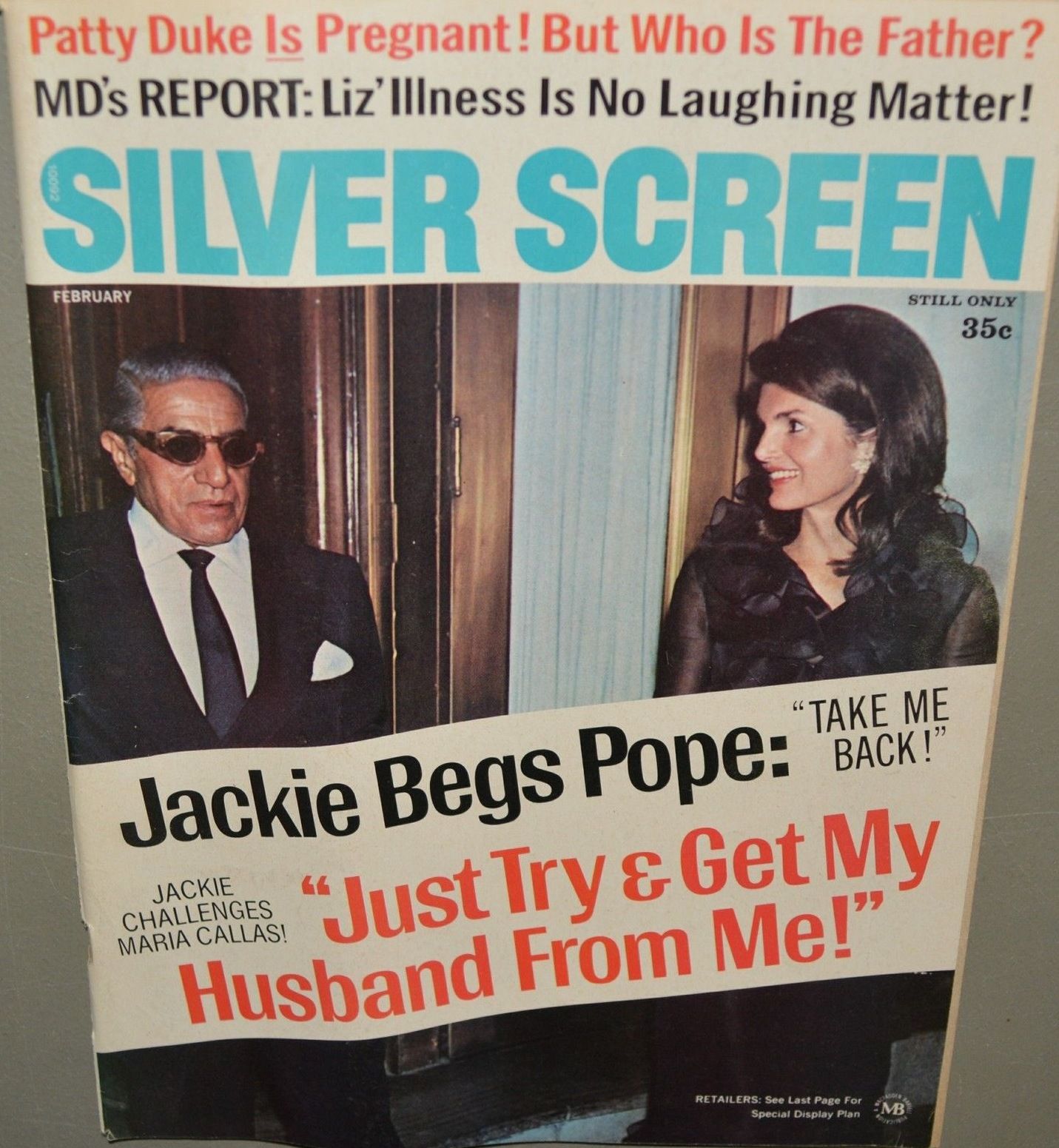 SILVER SCREEN magazine side cover February 1971