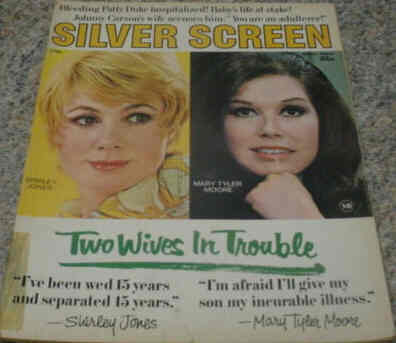 SILVER SCREEN magazine side cover April 1971