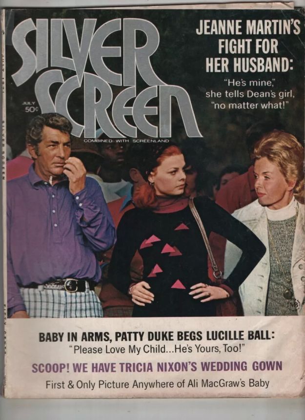 SILVER SCREEN magazine side cover July 1971