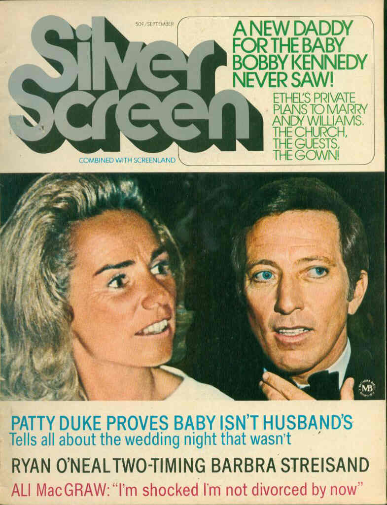 SILVER SCREEN magazine side cover September 1971