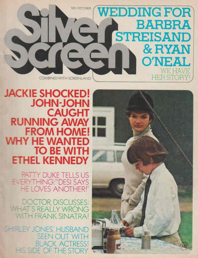 SILVER SCREEN magazine side cover October 1971