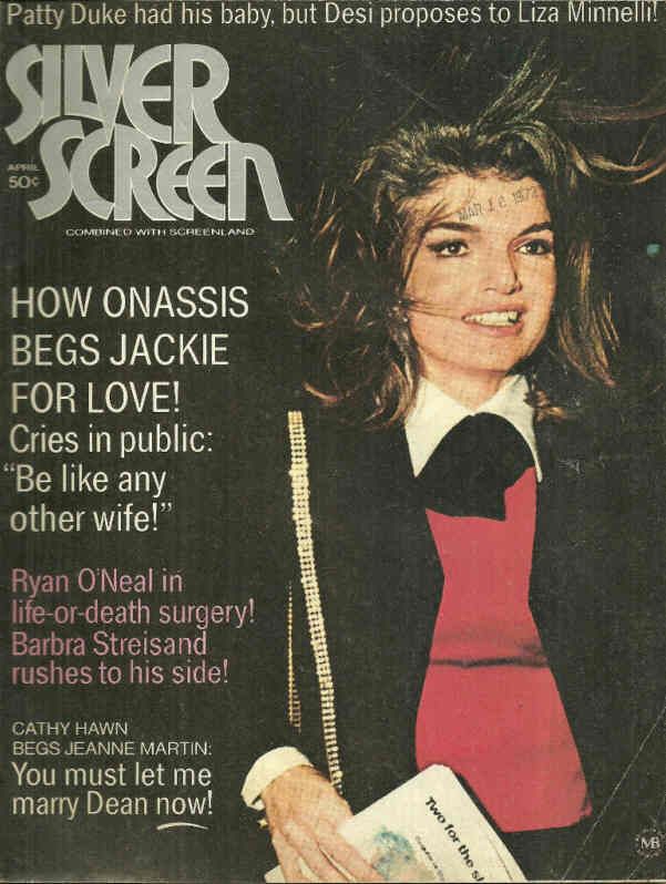 SILVER SCREEN magazine side cover April 1972