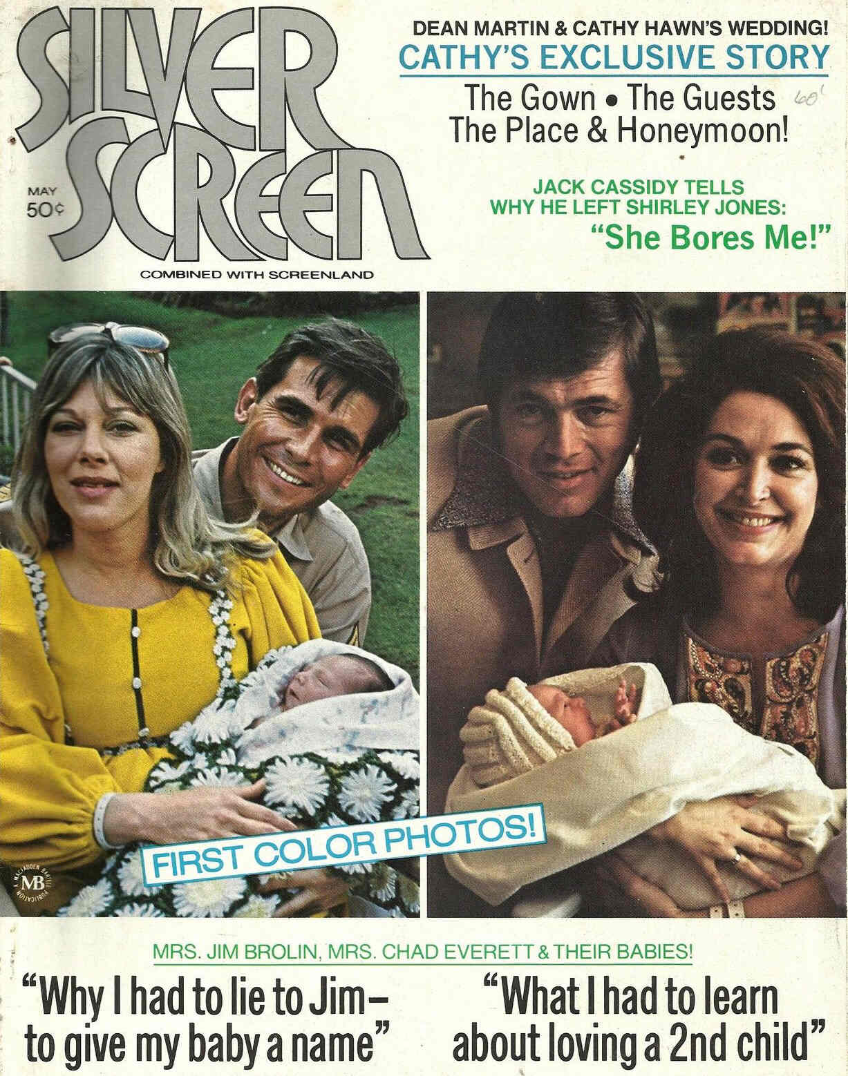 SILVER SCREEN magazine side cover May 1972
