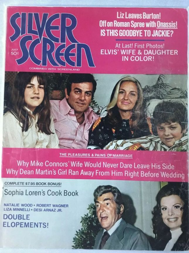 SILVER SCREEN magazine side cover July 1972