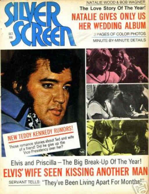 SILVER SCREEN magazine side cover October 1972