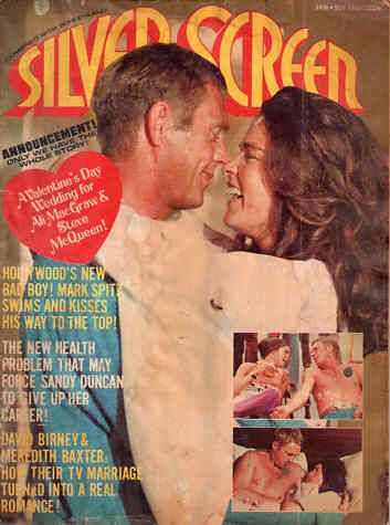 SILVER SCREEN magazine side cover January 1973
