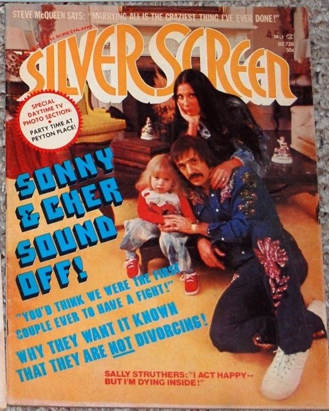 SILVER SCREEN magazine side cover May 1973