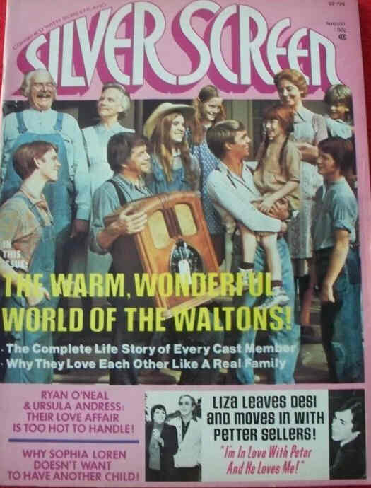 SILVER SCREEN magazine side cover August 1973