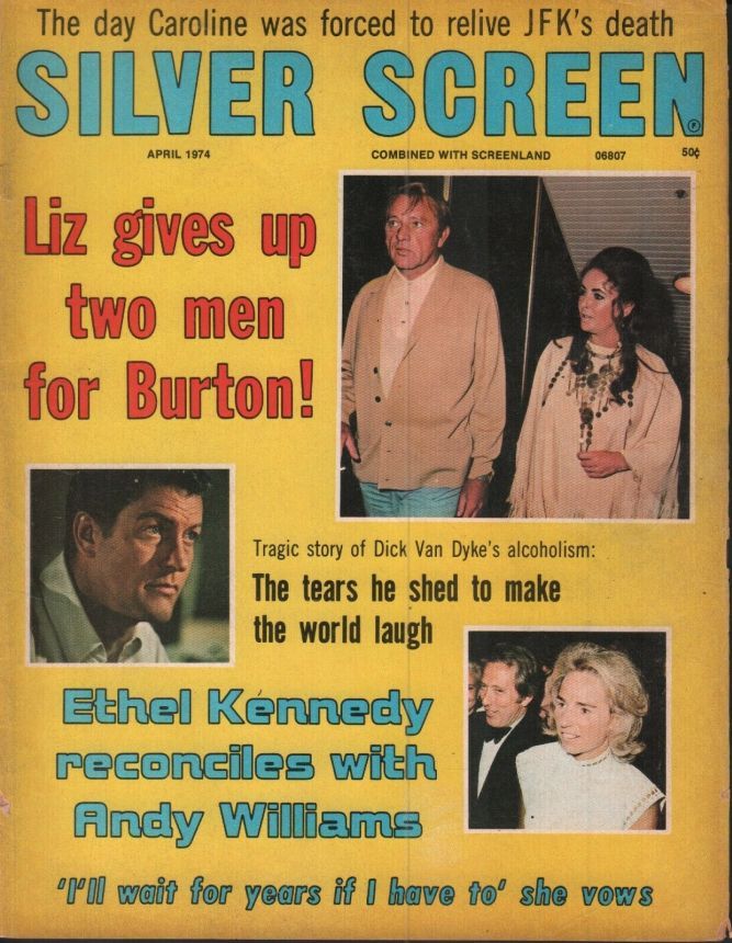 SILVER SCREEN magazine side cover April 1974
