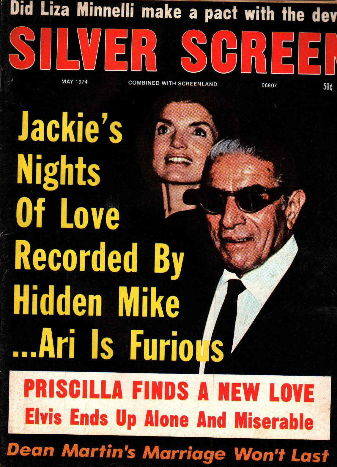 SILVER SCREEN magazine side cover May 1974