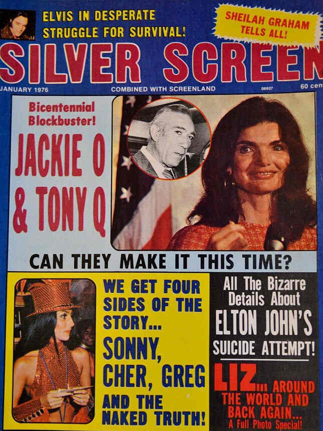 SILVER SCREEN magazine side cover January 1976