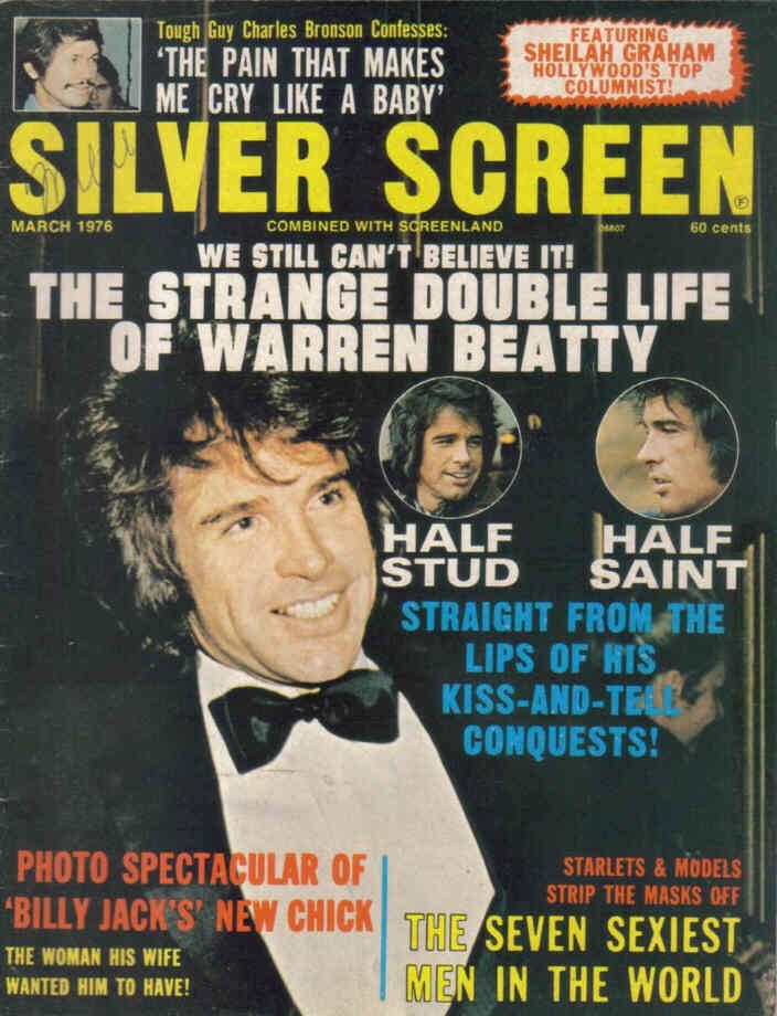 SILVER SCREEN magazine side cover March 1976