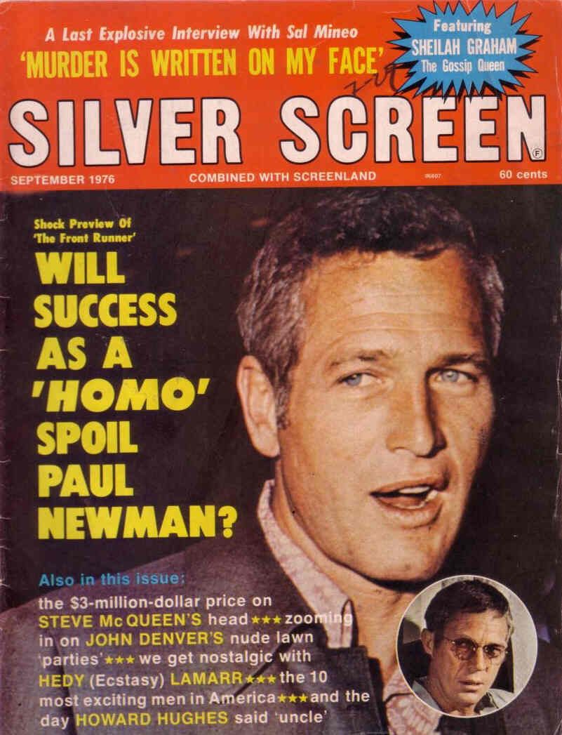 SILVER SCREEN magazine side cover September 1976