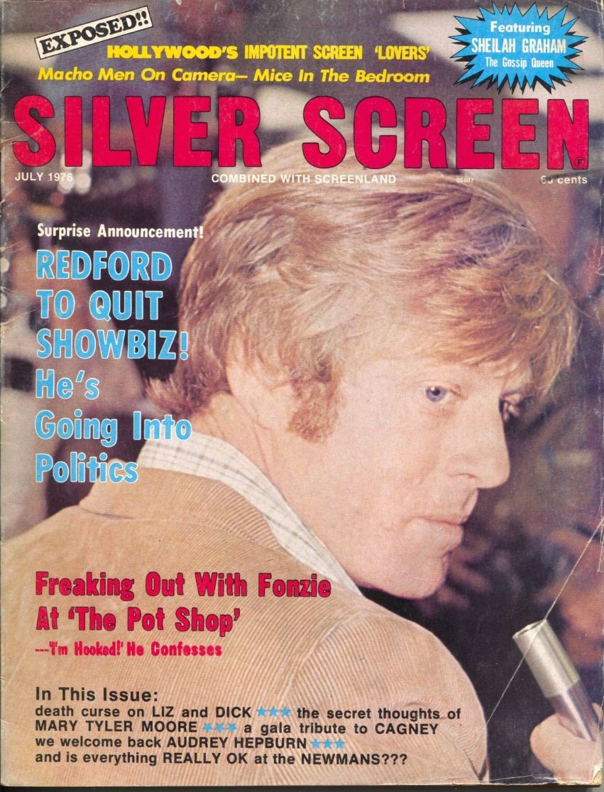 SILVER SCREEN magazine side cover  July 1976