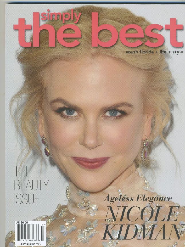 SIMPLY THE BEST magazine side cover  July/August 2019