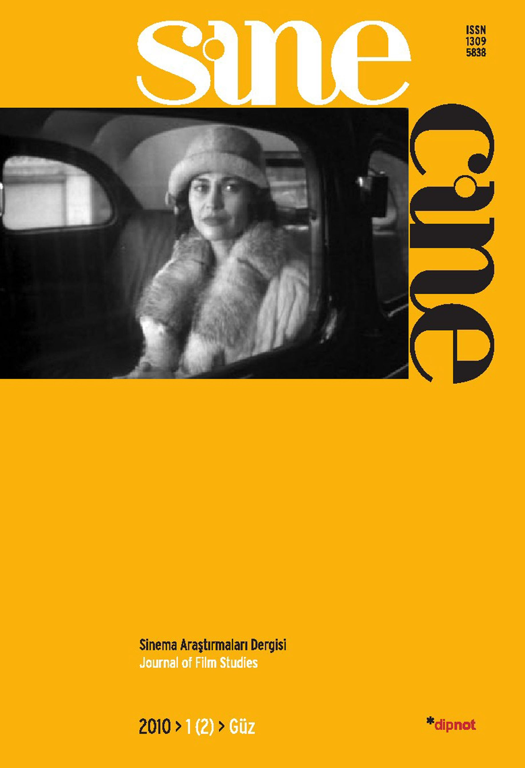 SINECINE magazine side cover  Vol 1 No  2 Autumn 2010