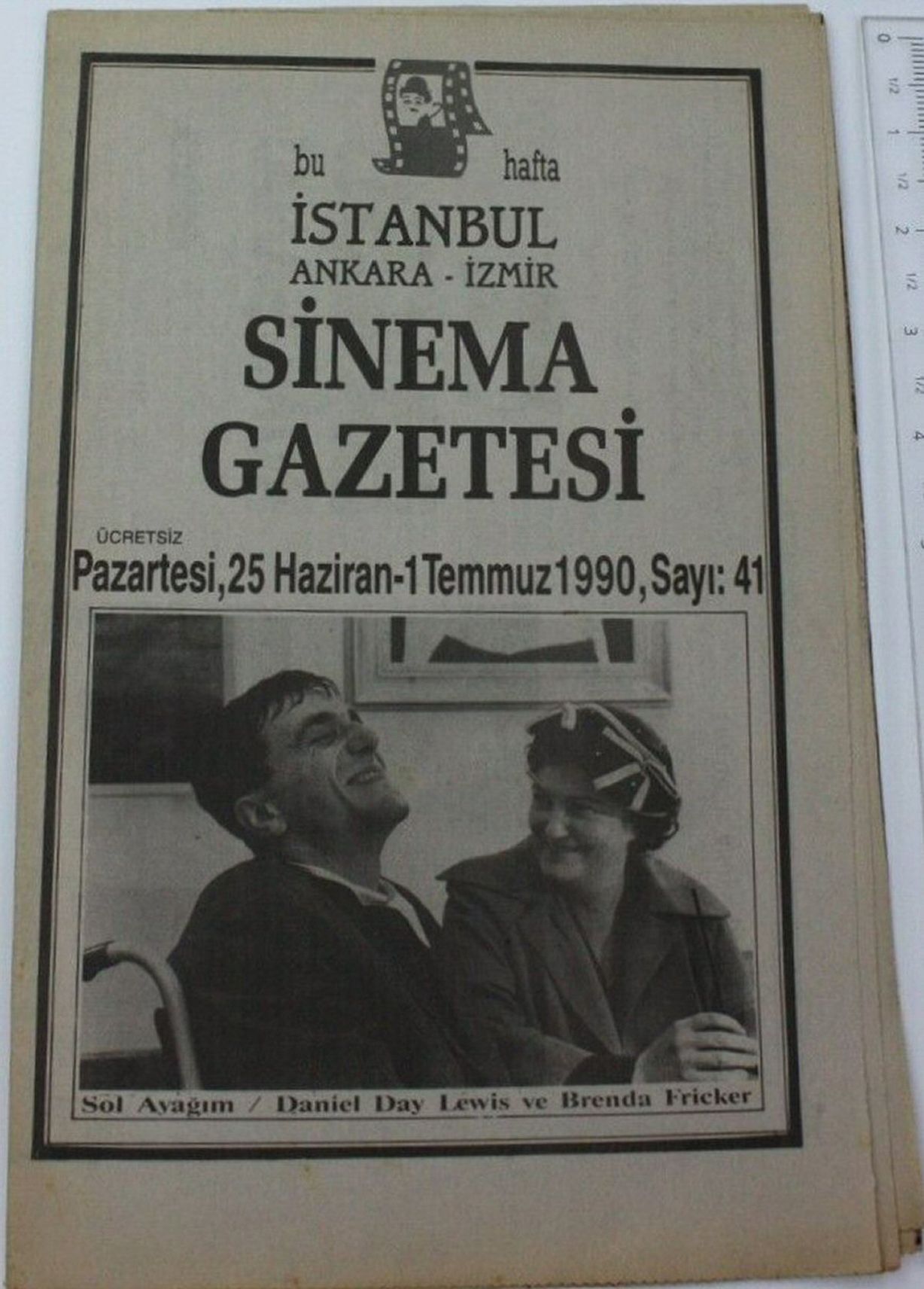 SINEMA GAZETESI (1990S) magazine side cover Issue 41 25 June 1990