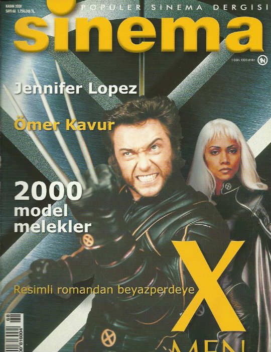 SINEMA magazine side cover Issue 68 November 2000