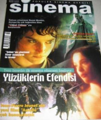 SINEMA magazine side cover Issue 80 December 2001