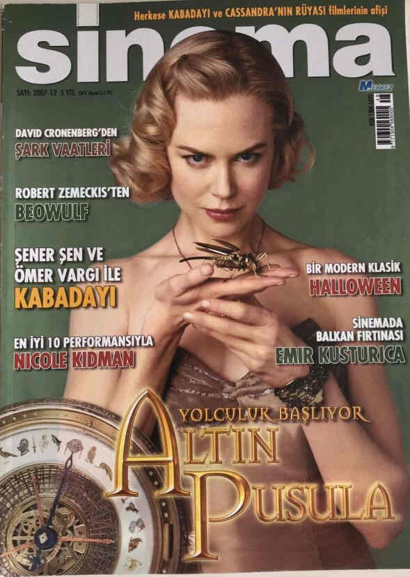 SINEMA magazine side cover December 2007