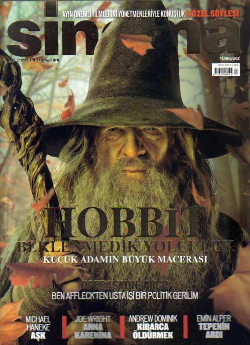 SINEMA magazine side cover December 2012