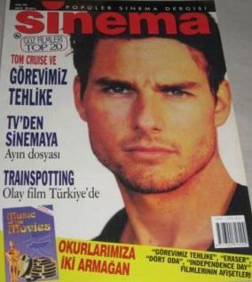SINEMA magazine side cover September 1996